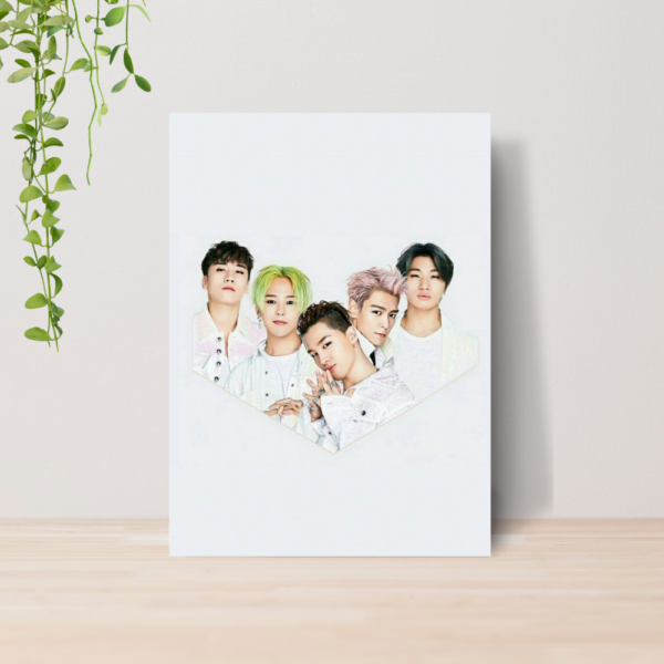 Quadro Big Bang Kpop Boy Band A4 | Placa MDF 10