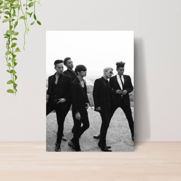 Quadro Big Bang Kpop Boy Band A4 | Placa MDF 03
