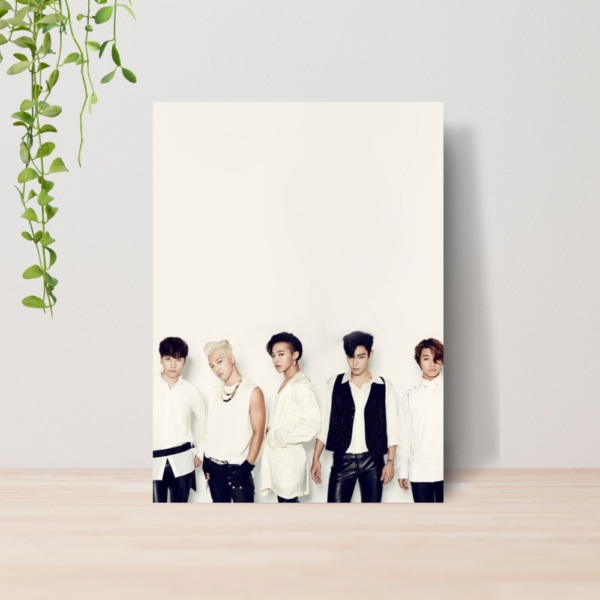Quadro Big Bang Kpop Boy Band A4 | Placa MDF 05