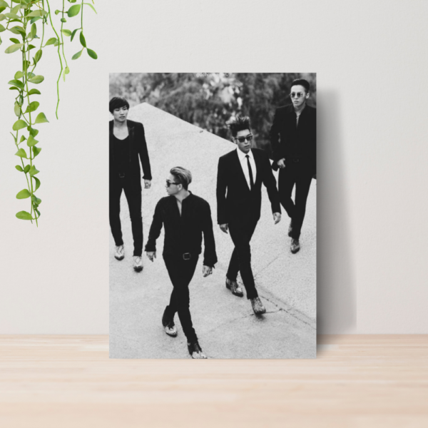 Quadro Big Bang Kpop Boy Band A4 | Placa MDF 08
