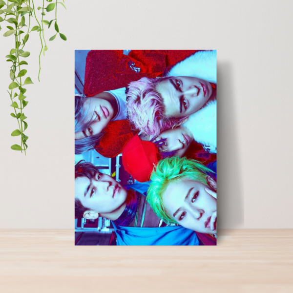 Quadro Big Bang Kpop Boy Band A4 | Placa MDF 09