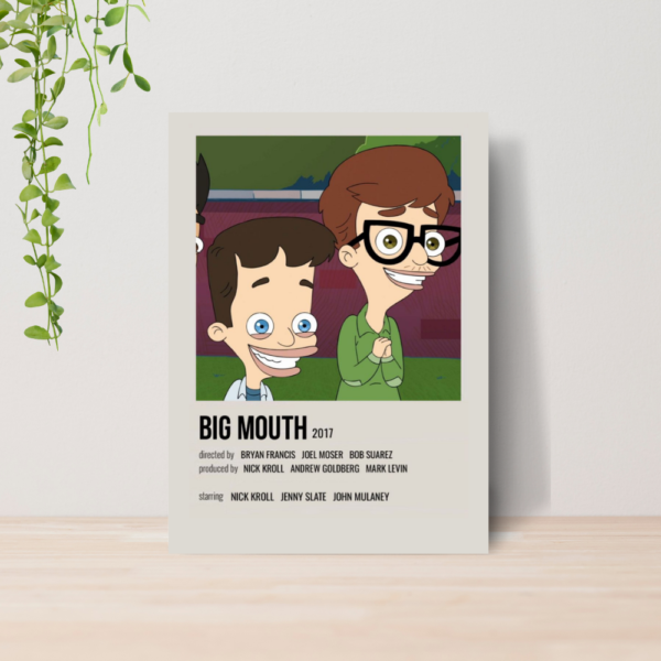 Quadro Decorativo Big Mouth Serie Animada A4 MDF 02