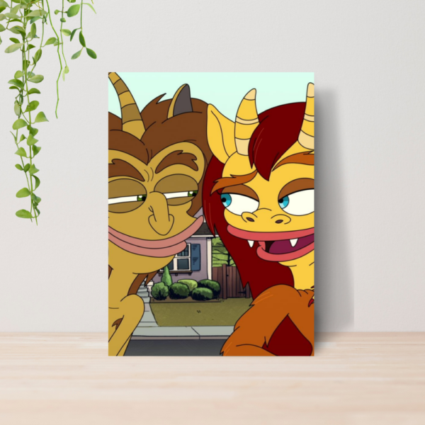 Quadro Decorativo Big Mouth Serie Animada A4 MDF 06
