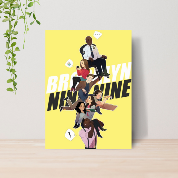 Quadro Decorativo Brooklyn Nine Nine Serie A4 MDF 01