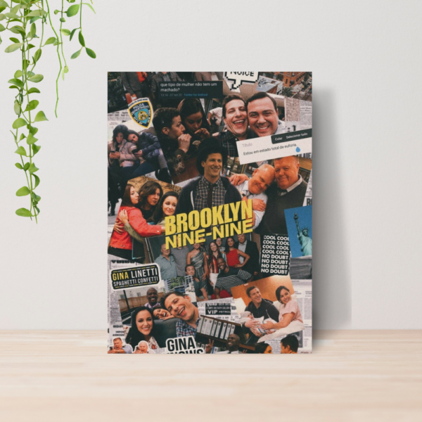Quadro Decorativo Brooklyn Nine Nine Serie A4 MDF 05
