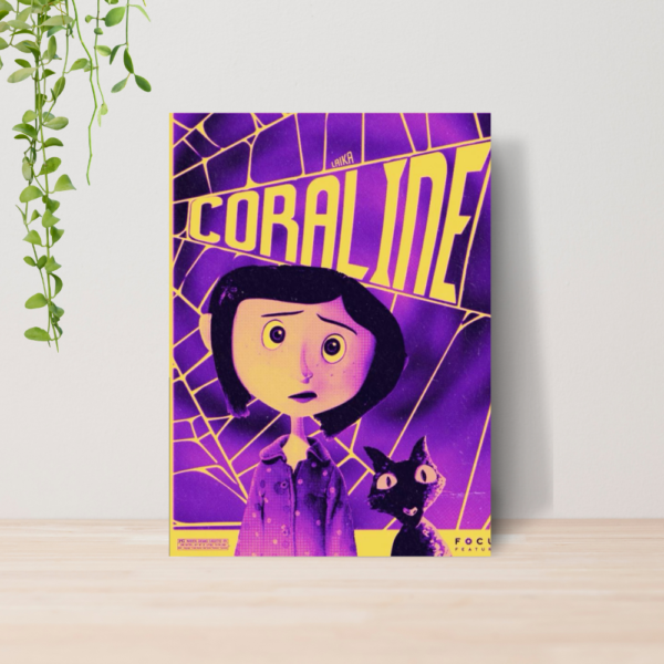 Quadro Decorativo Coraline Filme Tim Burton A4 MDF 02