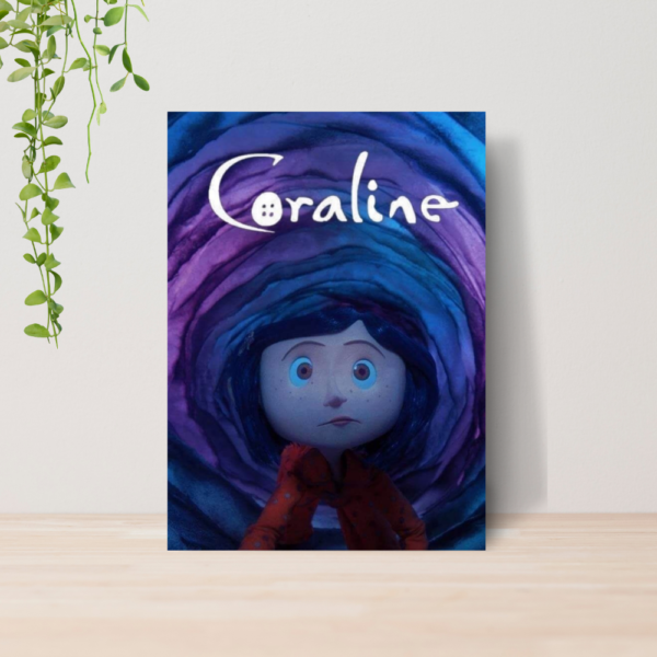 Quadro Decorativo Coraline Filme Tim Burton A4 MDF 07