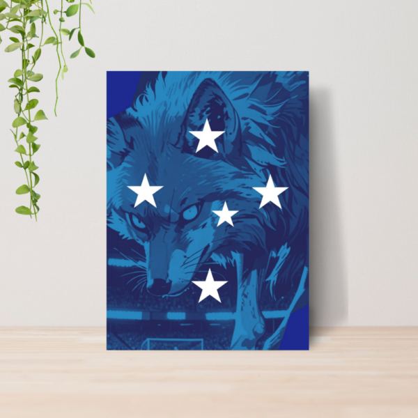 Quadro Decorativo Cruzeiro Time Futebol Escudo A4 MDF 01