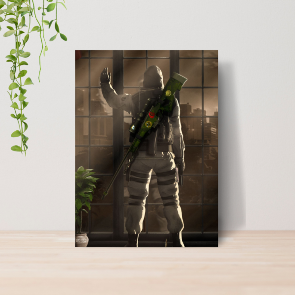 Quadro Decorativo CS GO Counter Strike Jogo A4 MDF 12