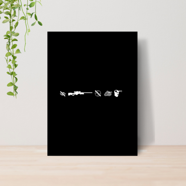 Quadro Decorativo CS GO Counter Strike Jogo A4 MDF 07