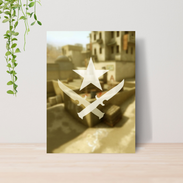 Quadro Decorativo CS GO Counter Strike Jogo A4 MDF 09