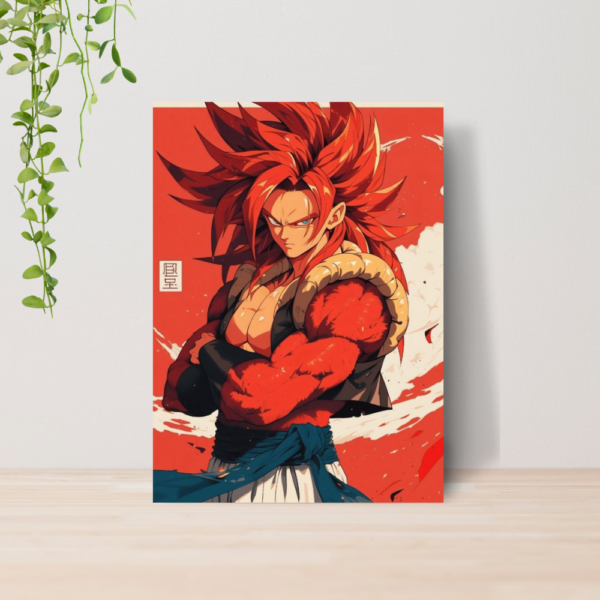 Quadro Decorativo Dragon Ball Z Goku Anime Manga A4 MDF 02