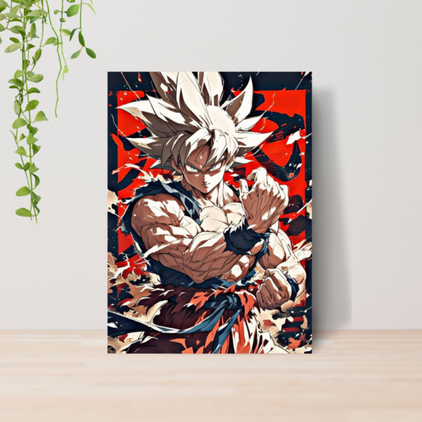 Quadro Decorativo Dragon Ball Z Goku Anime Manga A4 MDF 03