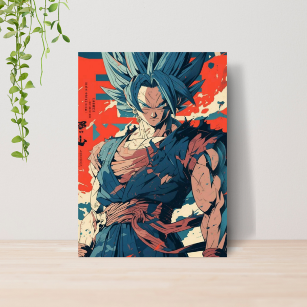 Quadro Decorativo Dragon Ball Z Goku Anime Manga A4 MDF 05