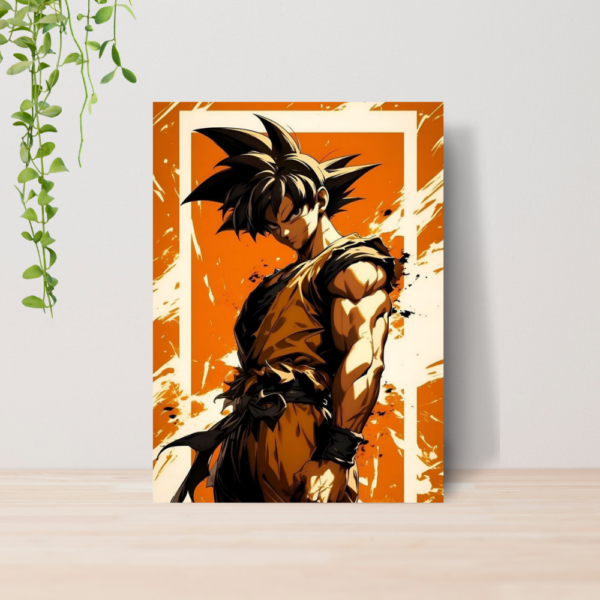 Quadro Decorativo Dragon Ball Z Goku Anime Manga A4 MDF 06