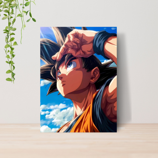 Quadro Decorativo Dragon Ball Z Goku Anime Manga A4 MDF 08