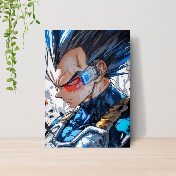 Quadro Decorativo Dragon Ball Z Vegeta Anime A4 MDF 03