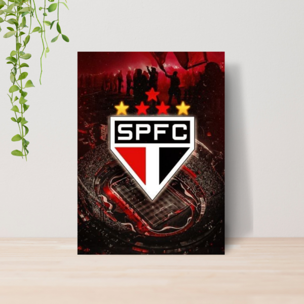 Quadro Decorativo São Paulo SPFC Time Futebol Escudo A4 11