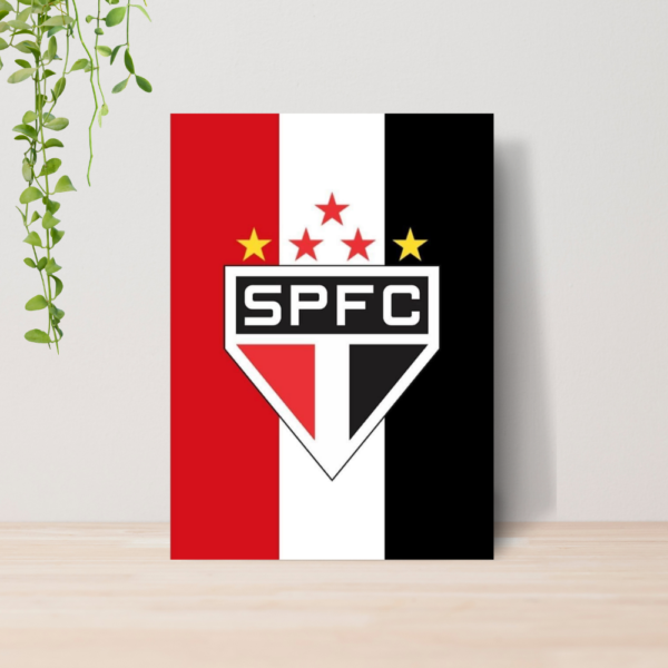 Quadro Decorativo São Paulo SPFC Time Futebol Escudo A4 13