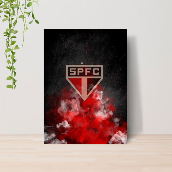 Quadro Decorativo São Paulo SPFC Time Futebol Escudo A4 14