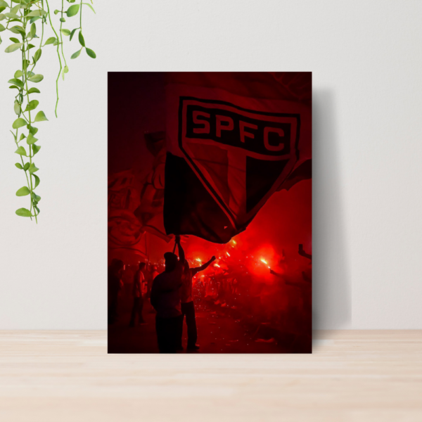 Quadro Decorativo São Paulo SPFC Time Futebol Escudo A4 15