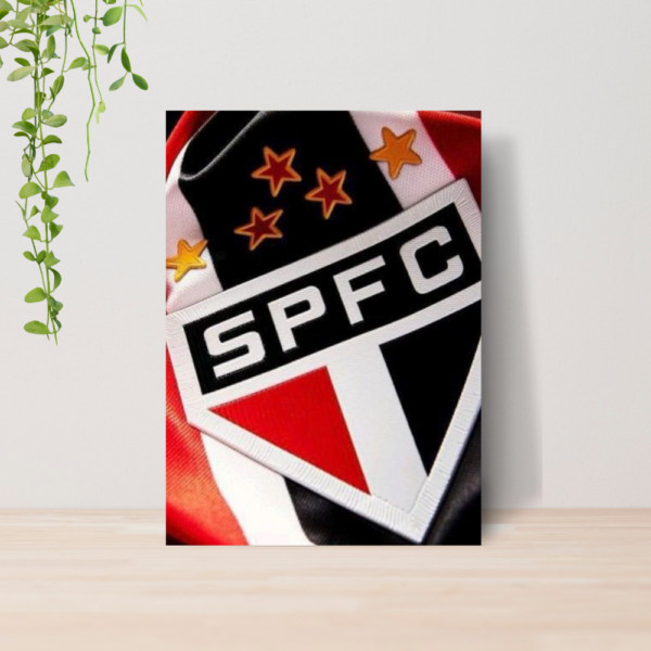 Quadro Decorativo São Paulo SPFC Time Futebol Escudo A4 09