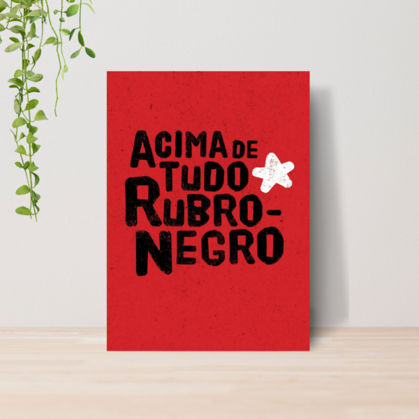 Quadro Decorativo Flamengo Time Futebol Escudo A4 MDF 04