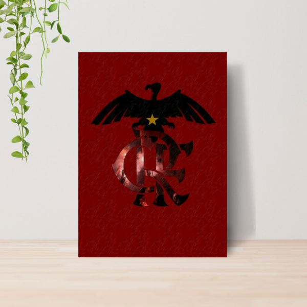 Quadro Decorativo Flamengo Time Futebol Escudo A4 MDF 05