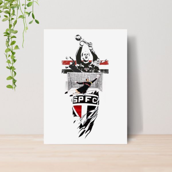 Quadro Decorativo São Paulo SPFC Time Futebol Escudo A4 10