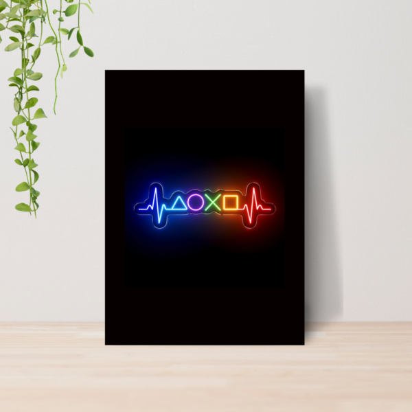 Quadro Decorativo Gamer Playstation Jogo A4 MDF 02