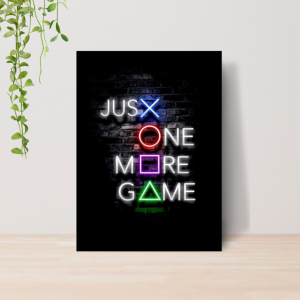 Quadro Decorativo Gamer Playstation Jogo A4 MDF 04