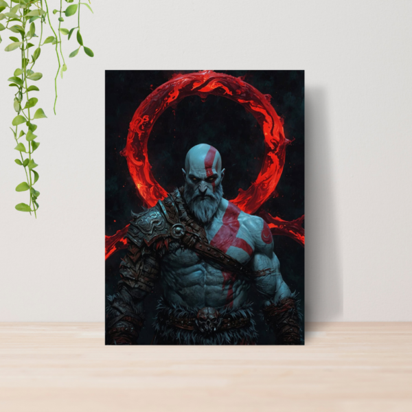 Quadro Decorativo God Of War Kratos Jogo Gamer A4 MDF 10