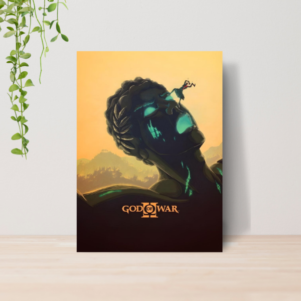 Quadro Decorativo God Of War Kratos Jogo Gamer A4 MDF 02