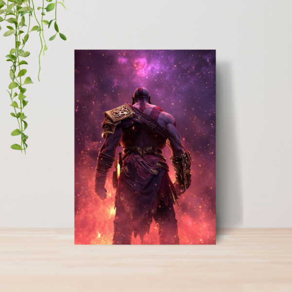 Quadro Decorativo God Of War Kratos Jogo Gamer A4 MDF 08