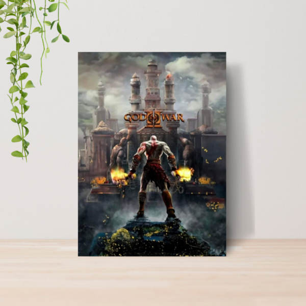 Quadro Decorativo God Of War Kratos Jogo Gamer A4 MDF 09