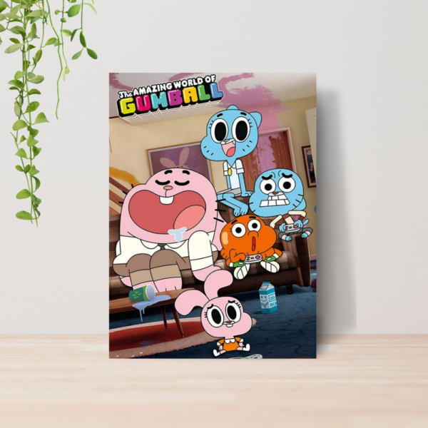 Quadro Decorativo Gumball Incrível Mundo Desenho A4 MDF 03