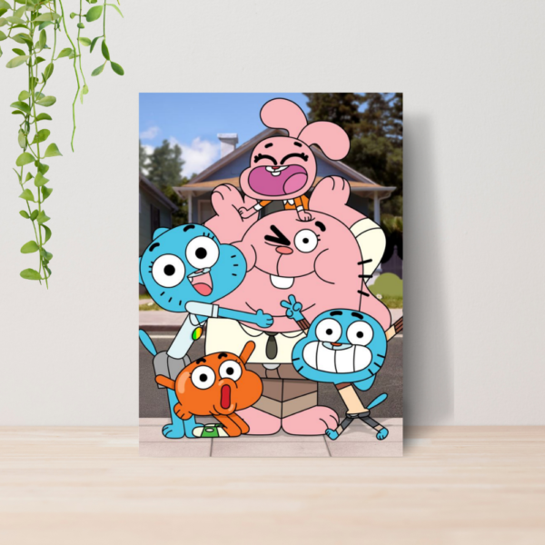 Quadro Decorativo Gumball Incrível Mundo Desenho A4 MDF 04