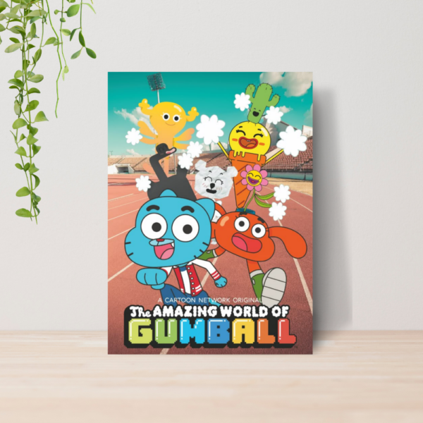 Quadro Decorativo Gumball Incrível Mundo Desenho A4 MDF 06