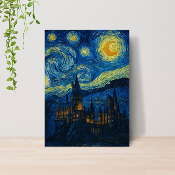 Quadro Decorativo Harry Potter Hogwarts A4 MDF 01