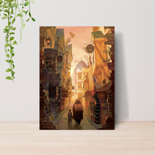 Quadro Decorativo Harry Potter Hogwarts A4 MDF 10