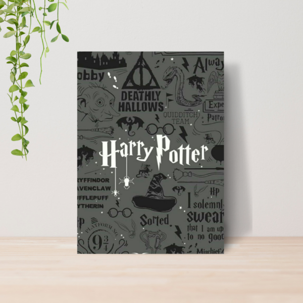 Quadro Decorativo Harry Potter Hogwarts A4 MDF 02