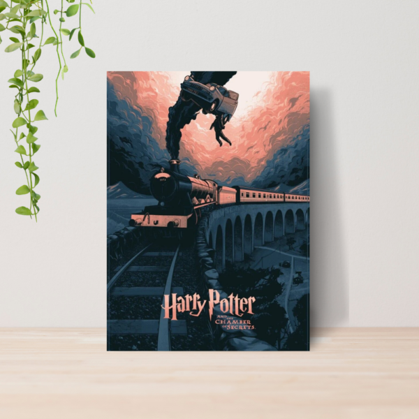 Quadro Decorativo Harry Potter Hogwarts A4 MDF 04