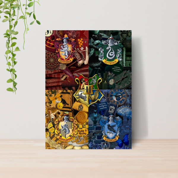 Quadro Decorativo Harry Potter Hogwarts A4 MDF 06