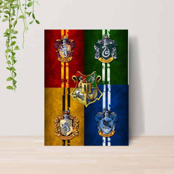 Quadro Decorativo Harry Potter Hogwarts A4 MDF 07