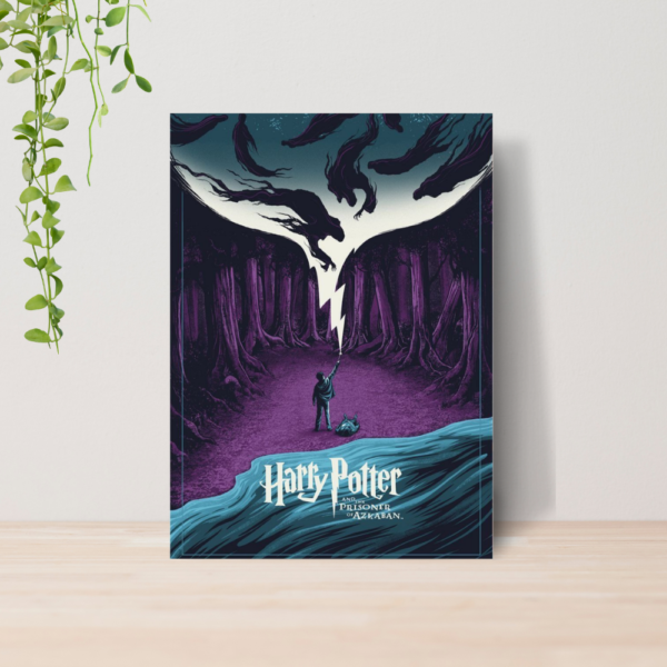 Quadro Decorativo Harry Potter Hogwarts A4 MDF 09