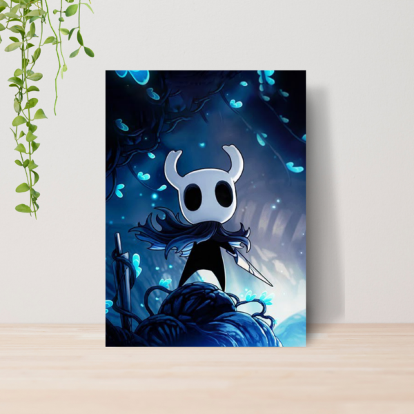 Quadro Decorativo Hollow Knight Jogo Indie A4 MDF 12