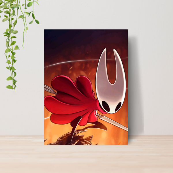 Quadro Decorativo Hollow Knight Jogo Indie A4 MDF 13