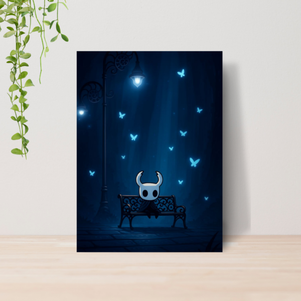 Quadro Decorativo Hollow Knight Jogo Indie A4 MDF 14