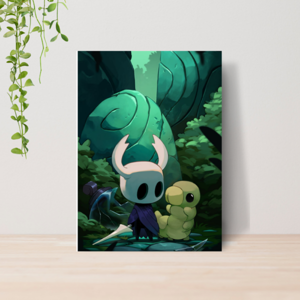 Quadro Decorativo Hollow Knight Jogo Indie A4 MDF 15