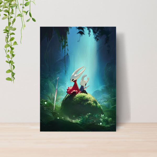 Quadro Decorativo Hollow Knight Jogo Indie A4 MDF 16